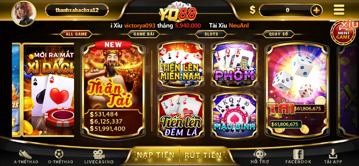 Anh em được đắm chìm vào kho trò chơi ấn tượng tại cổng game Yo88
